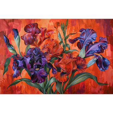 Flower Design on Painting